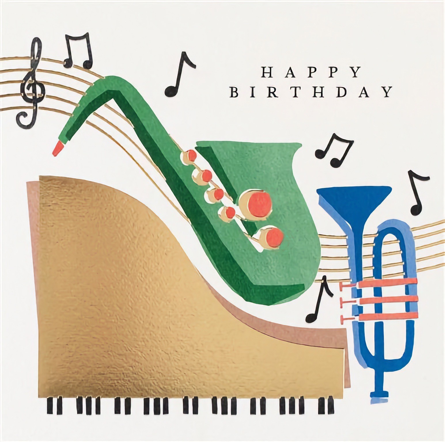 Happy Birthday Premium Card Music Male Son Brother Dad Grandad Uncle Friend