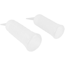 2 Pcs Coloring Bottle Plastic Bottles for Shampoo Hair Dry Powder Applicator
