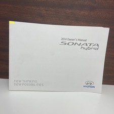 2014 Hyundai Sonata Hybrid Owners Manual Book Only