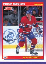 Patrice Brisebois 1991-92 Score American #382 Montreal Canadiens