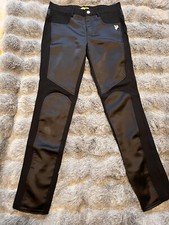 VERSACE JEANS BLACK SLIM LEG TROUSERS IT40
