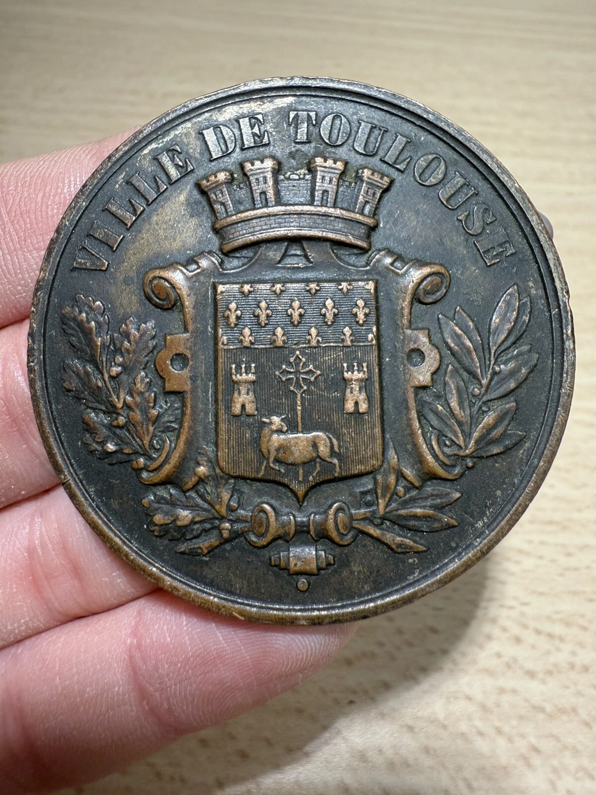 Médaille Conservatoire De Musique De Toulouse En Cuivre 63,01 Grammes