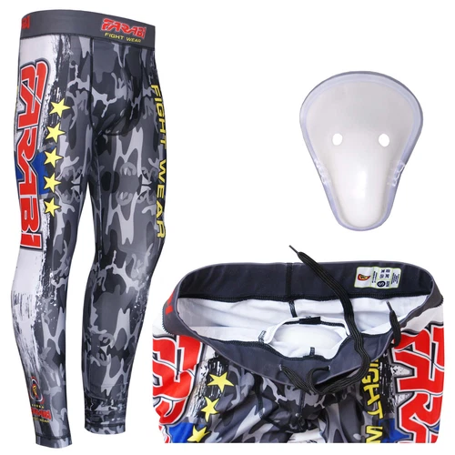 Farabi Mens Compression Tights Trouser Base Layer Gym Sports Jogging Tights S-XL