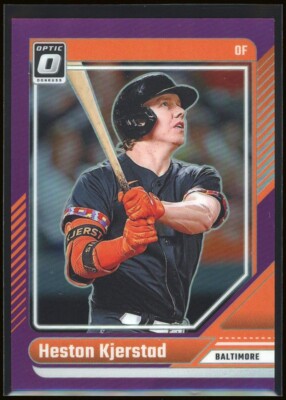 HESTON KJERSTAD - 2024 Panini Optic Purple Prizm #14 - JERSEY NUMBER 13/49