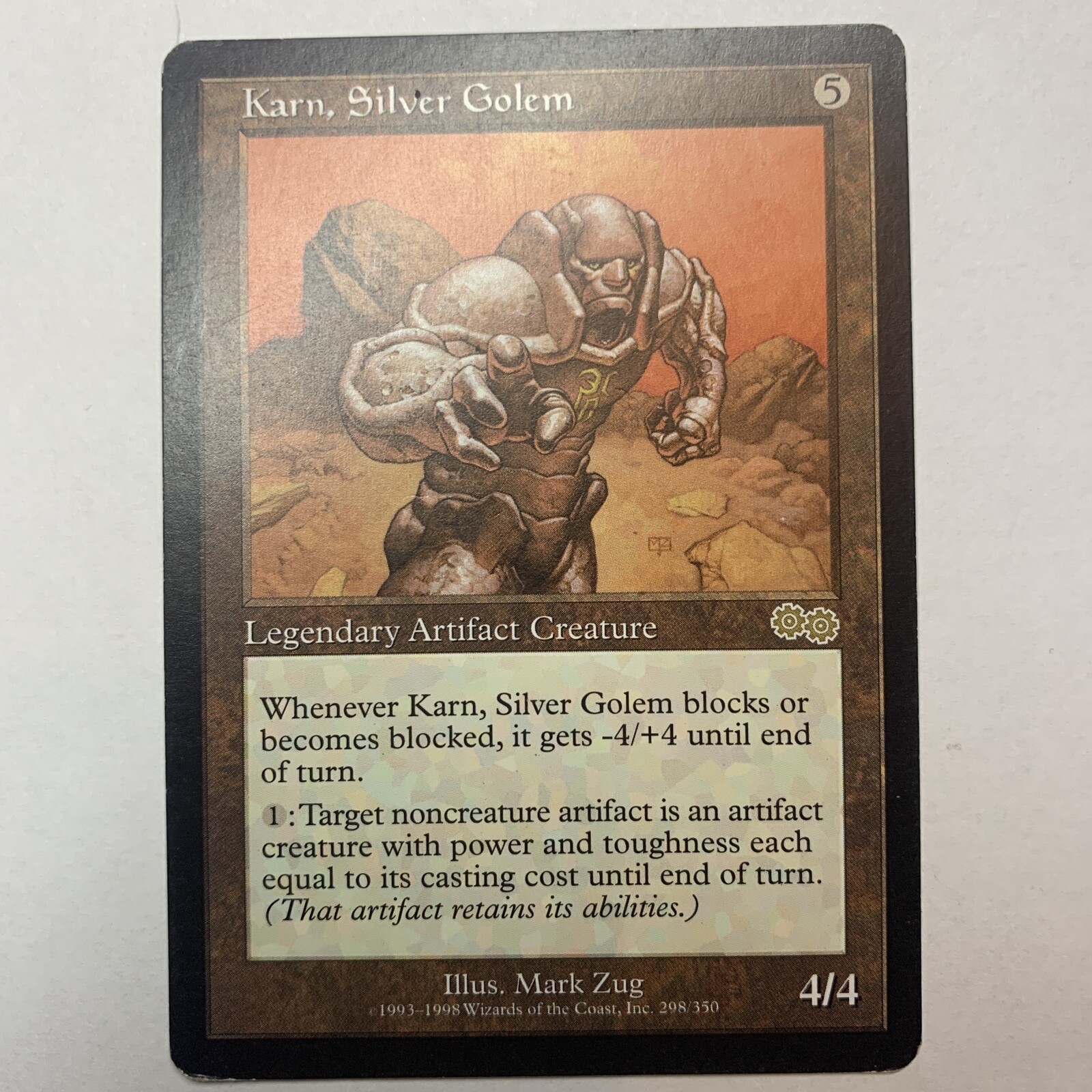 MTG Karn, Silver Golem- Urza’s Saga- Rare- LP