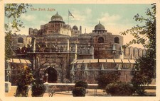 A857 India Fort Agra vintage postcard