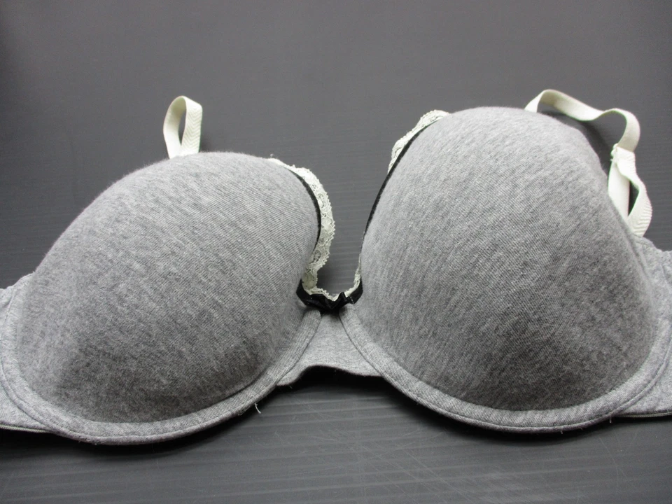 36C Motherhood Women's Gray Maternity Underwire 91%Cotton Bra 1F - Image 2 of 4