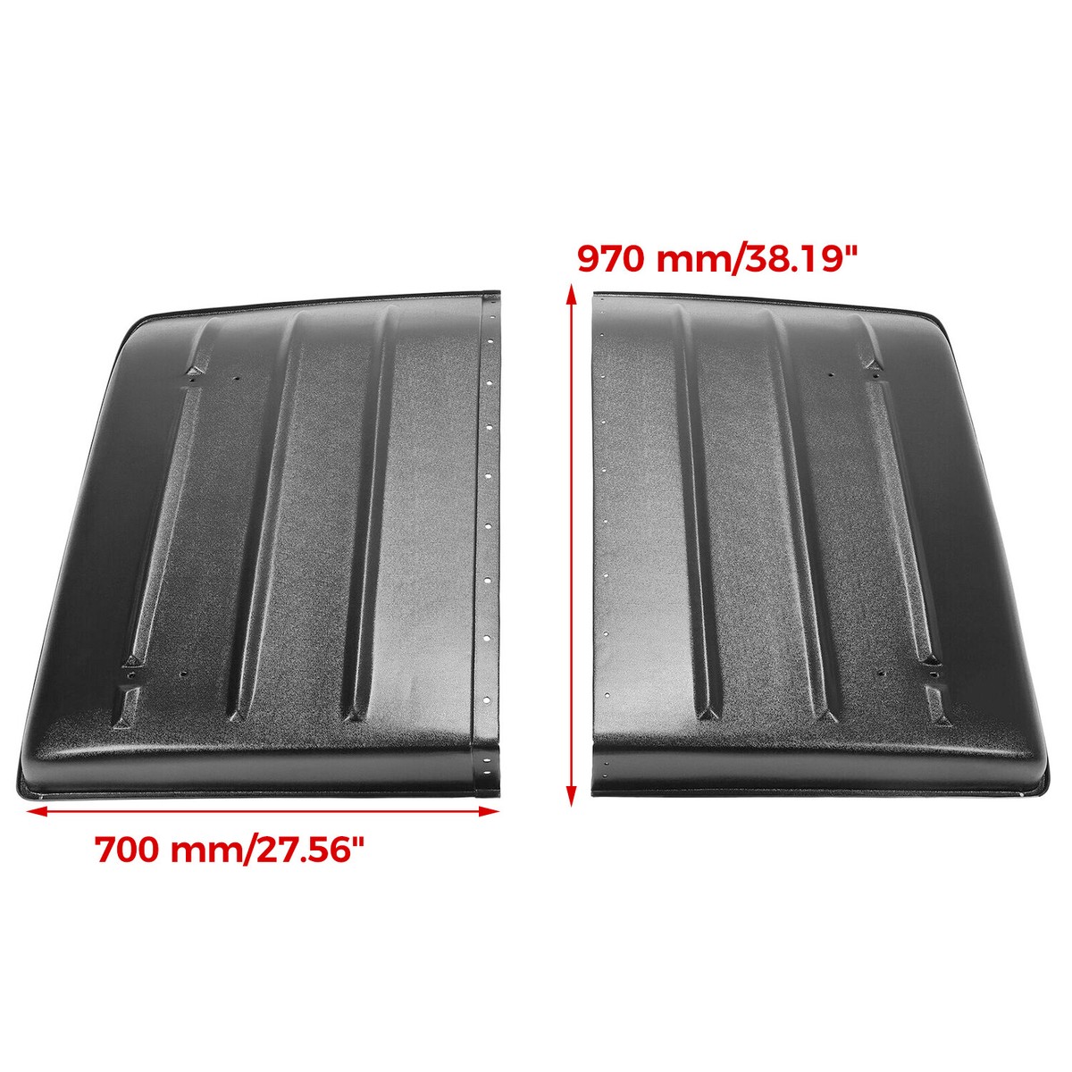 FOR 2005-2023 KAWASAKI MULE 610 600 SX 4X4 BLACK HARD TOP ROOF