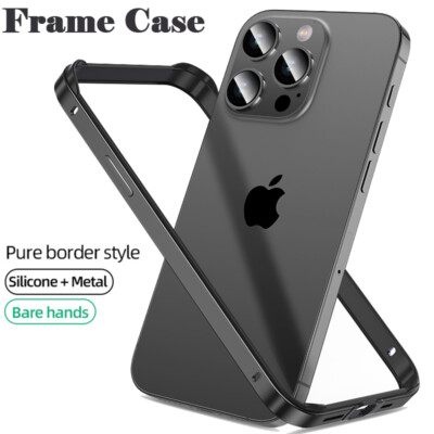 Metall Aluminium Rahmenhülle für iPhone 17 Air 16 15 Pro Max 14 13 12 Handyhülle