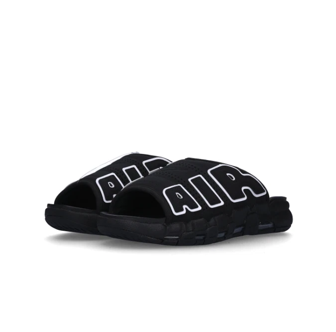 Nike Air More Uptempo Slide Black White DV2132-001 | eBay