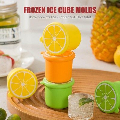 Cylindrical Ice Cube Food Grade Mold With Lid Easy To Pop Out Frozen Ice Cubes