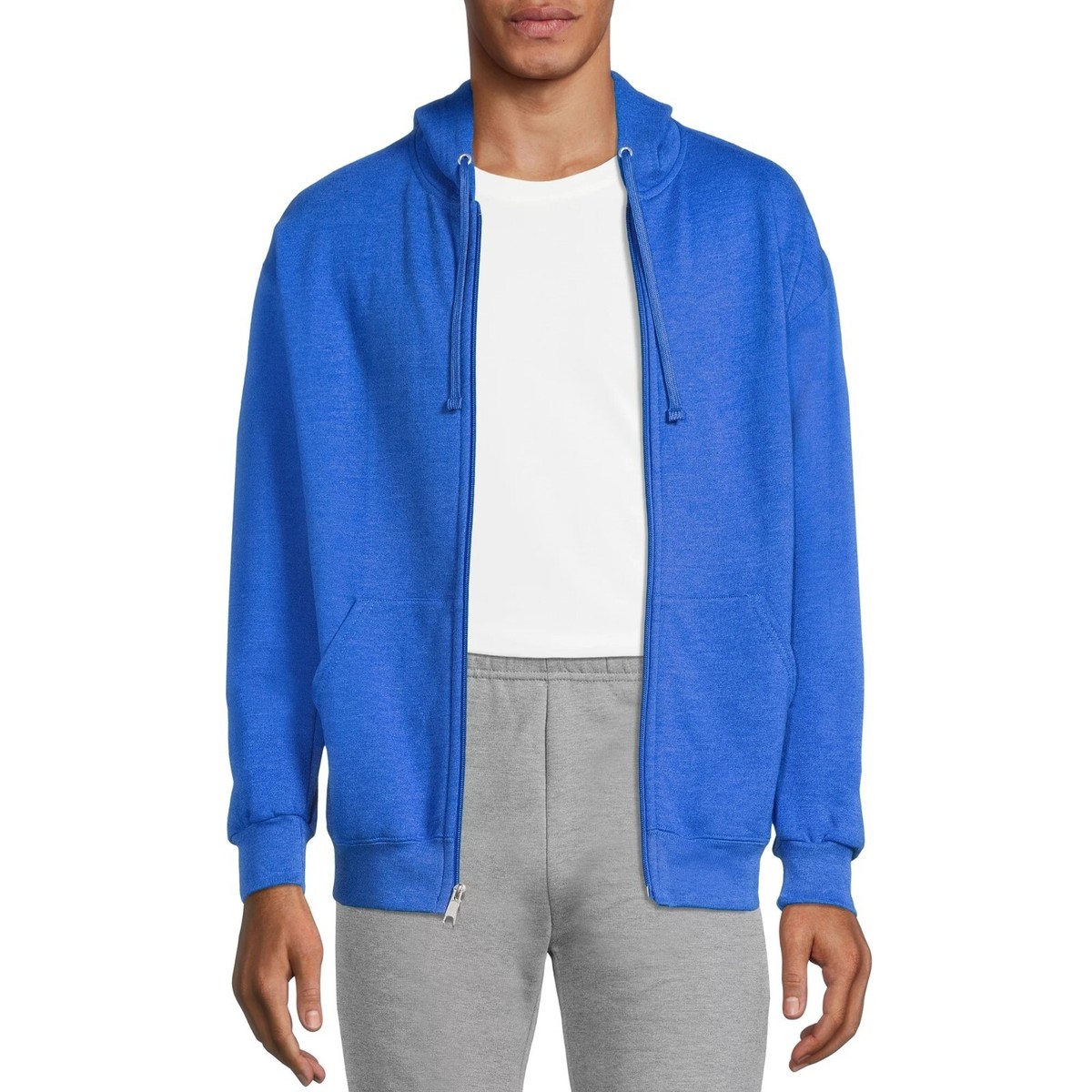 Athletic Works Men's Fleece Full Zip Hoodie Jacket, Size: XL Athletic Works Men's Fleece Full Zip Hoodie Jacket, Size: XL