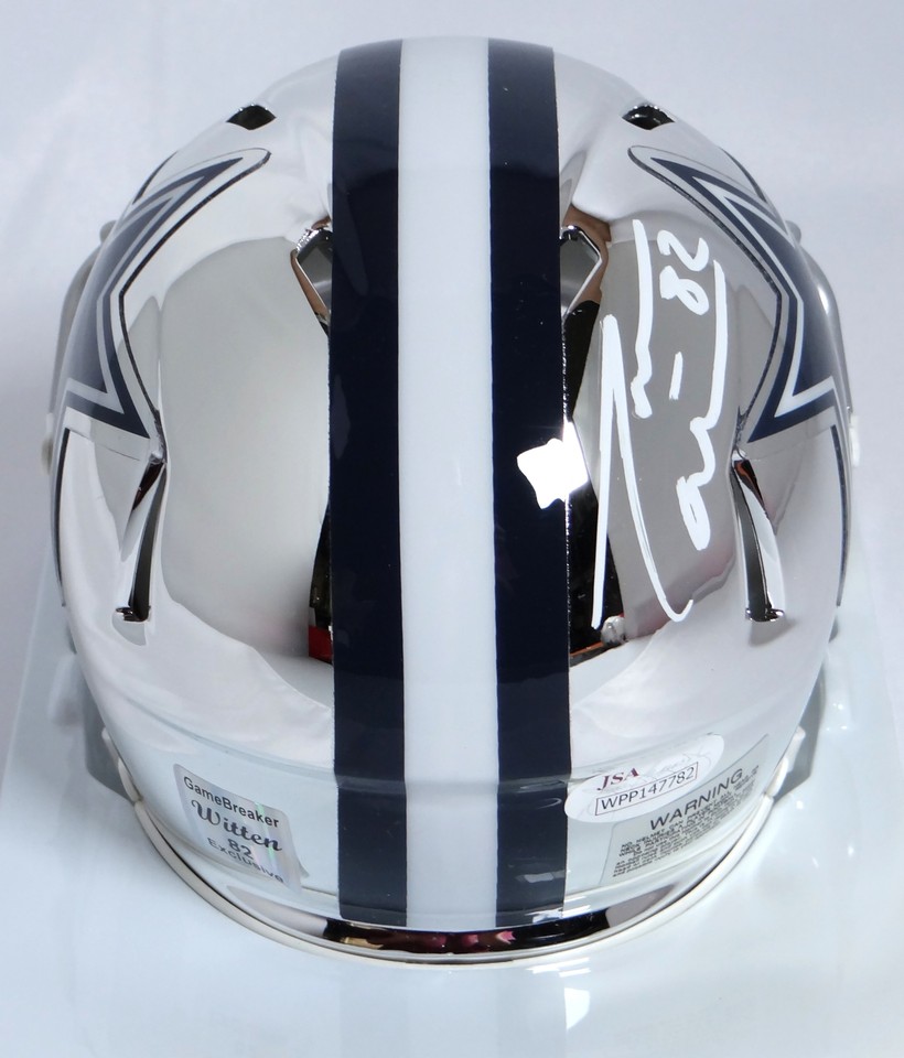 Jason Witten Autographed Cowboys Chrome Mini Helmet JSA W Auth *White