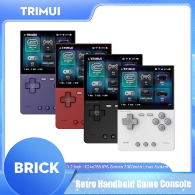 Trimui Brick 3.2 Inch IPS Screen Linux System Retro Handheld Video Game Console