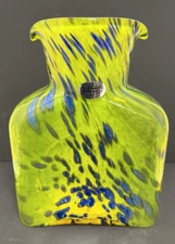 Blenko Glass Water Bottle 384 - Special Edition - Kingfisher - Citrine