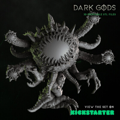 The Watcher | Dark Gods | Plague Lord Unique Proxy Wargaming 3D Print Miniature