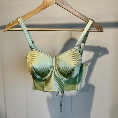jean paul gaultier + Lotta Volkova Satin Bra Top