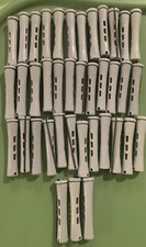 MARIANNA Professional Concave Perm Rods 2 Short 3/8 Gray Lot Of 39 Non-Slip