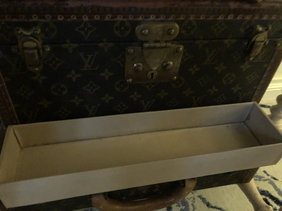 Rare Vtg Louis Vuitton Trunk Boite Case Luggage Travel Makeup