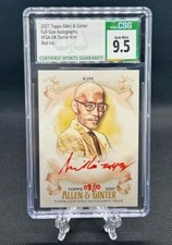 Topps 2021 Allen & Ginter RARE KBO Analyst Daniel Kim Red Ink Auto /10 CSG 9.5