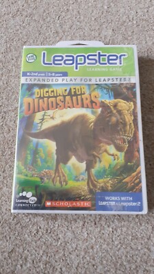 Leap Frog Leapster 1 & 2 Spiel Graben für Dinosaurier Neu Sealed
