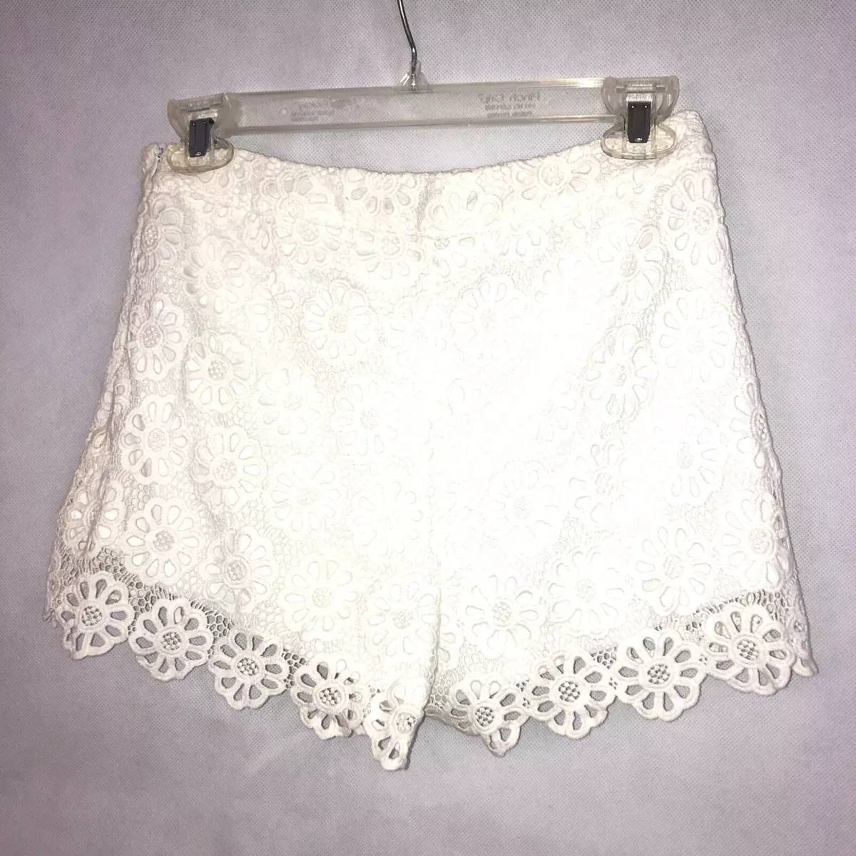 White lace shorts forever clearance 21