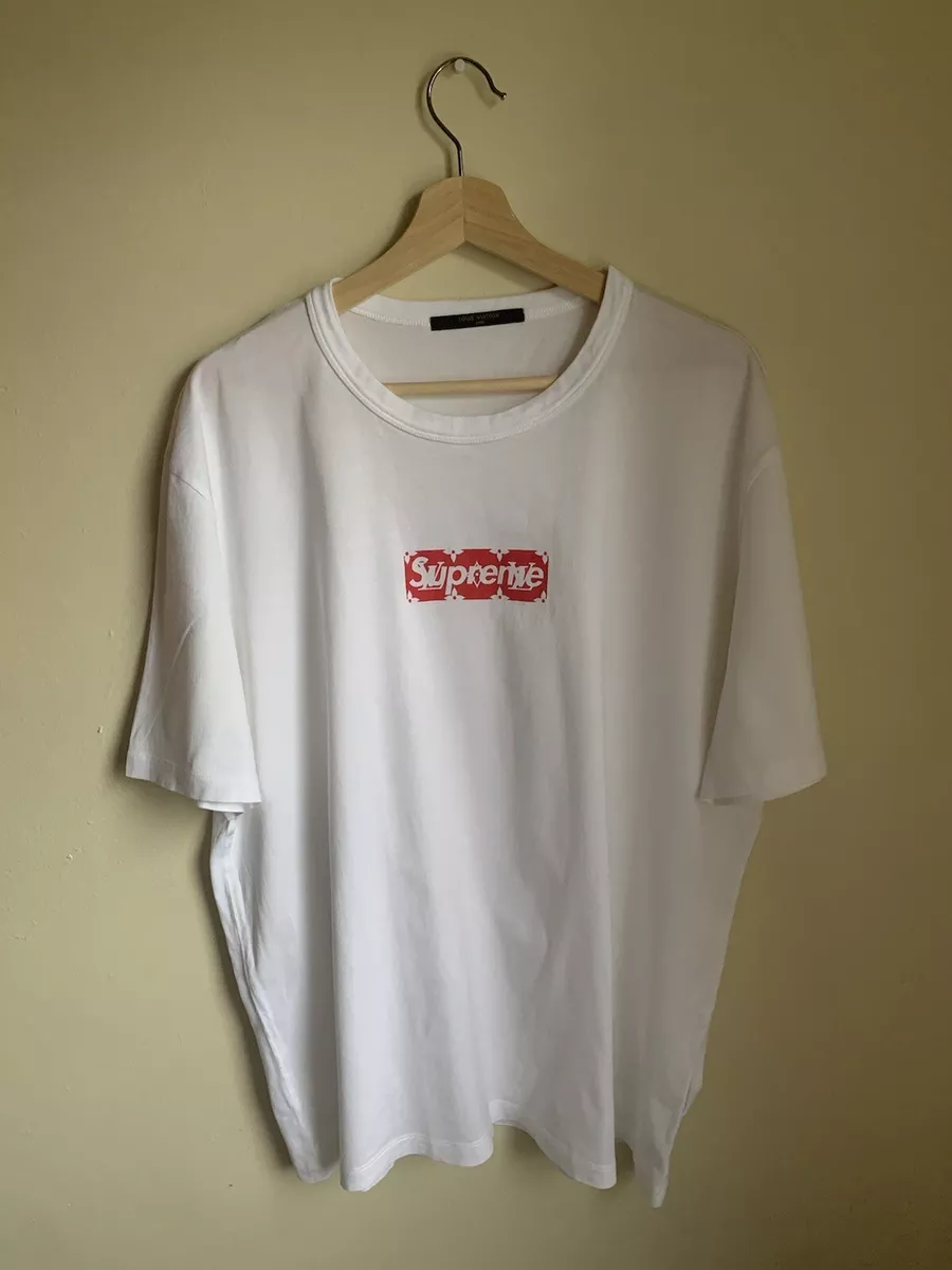 Supreme x Louis Vuitton Box Logo Tee White Men's - SS17 - US