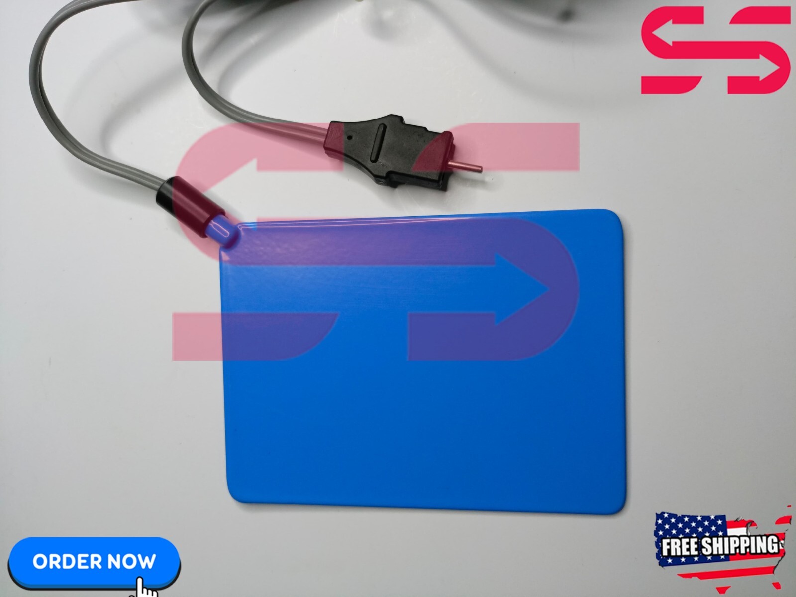 Ellman Surgitron H4 Grounding Patient Plate Reusable - Valley Lab Connector CE