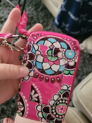 VERA BRADLEY Pink Cupcake iPhone WRISTLET*Credit Card ID Holder