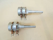 CTS Linear Taper 200K Dual-Gang Potentiometer 1 1/2" Shaft  (LOT OF 2)