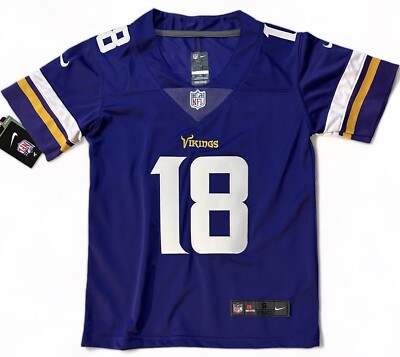 Youth Medium Justin Jefferson Minnesota Vikings Purple Vapor