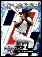 2021 Topps Opening Day Outstanding Opening Day #OOD-7 Billy Williams