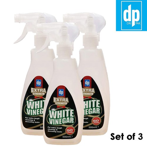 3 x Dri Pack White Vinegar Extra Strong Natural Household Cleaning 3 x