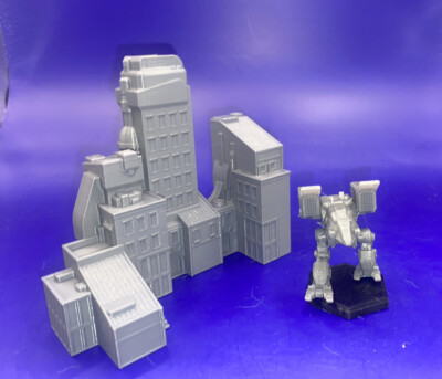Desert Hab-Block Tabletop Terrain, Epic, Battletech, Legion Compatible (6mm)