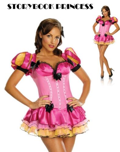 Storybook Princess Pink Tutu Fantasy Dress - Sexy Adult Women's Babydoll Costume - Afbeelding 1 van 4