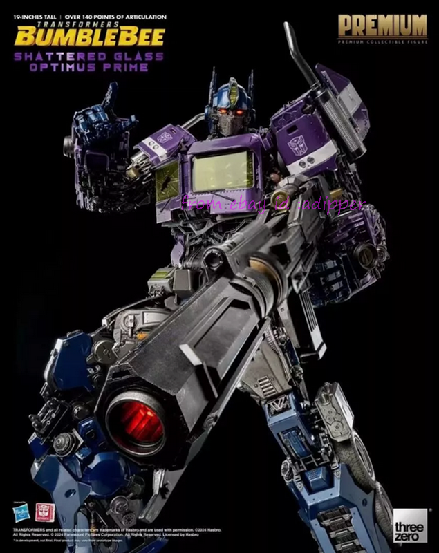 Perfect Threezero Bumblebee Premium Shattered Glass Optimus