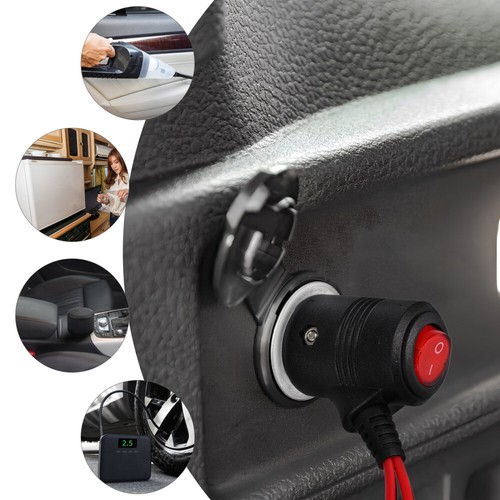 Cigarette Lighter Adapter Plug Extension Cord Outlet Splitter - 第 2/11 張圖片