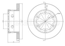 2x Disque de frein ventilé 23-0645 METELLI pour MERCEDES-BENZ VW