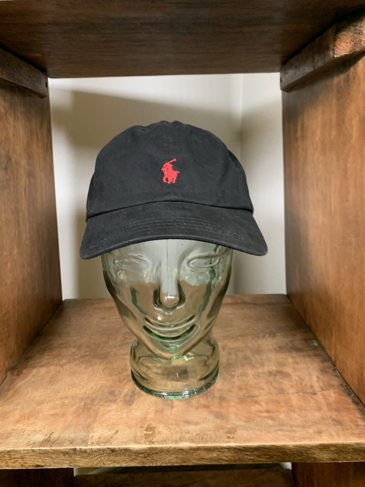 Cappello Polo Ralph Lauren uomo nero cinturino schiena pony papà golf sport golfista cavallo berretto