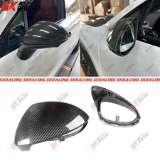 For Porsche Cayenne 9Y0 19-23 Replace Mirror Caps Cover Dry Twill Carbon Fiber