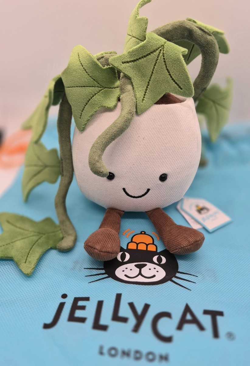 アイビーAmuseables Ivy観葉植物 鉢植え ぬいぐるみ Jellycat Amuseables Ivy Plant Plush AUTHENTIC NWT w/ Dust Bag SAME