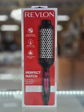 REVLON Perfect Match Hot Styler Heated Styling Brush, 1 Inch Round Hair Brush