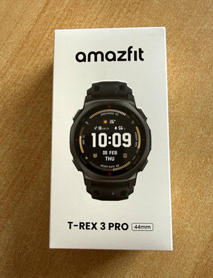 Amazfit T-Rex 3 Pro Smartwatch 44 mm Schwarz Zepp OS Android/iOS Silikon Neu