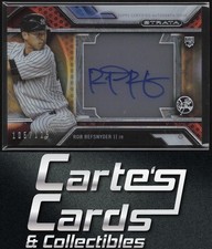 Rob Refsnyder 2016 Topps Strata #SA-RR Autographs Orange Yankees RC 105/125