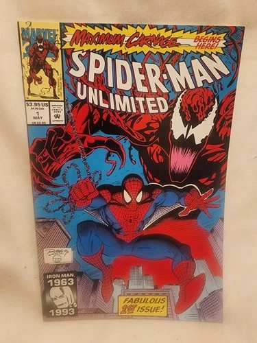 Hot Comic 🔥Spider-Man Unlimited #1 Maximum Carnage 1st App Shriek