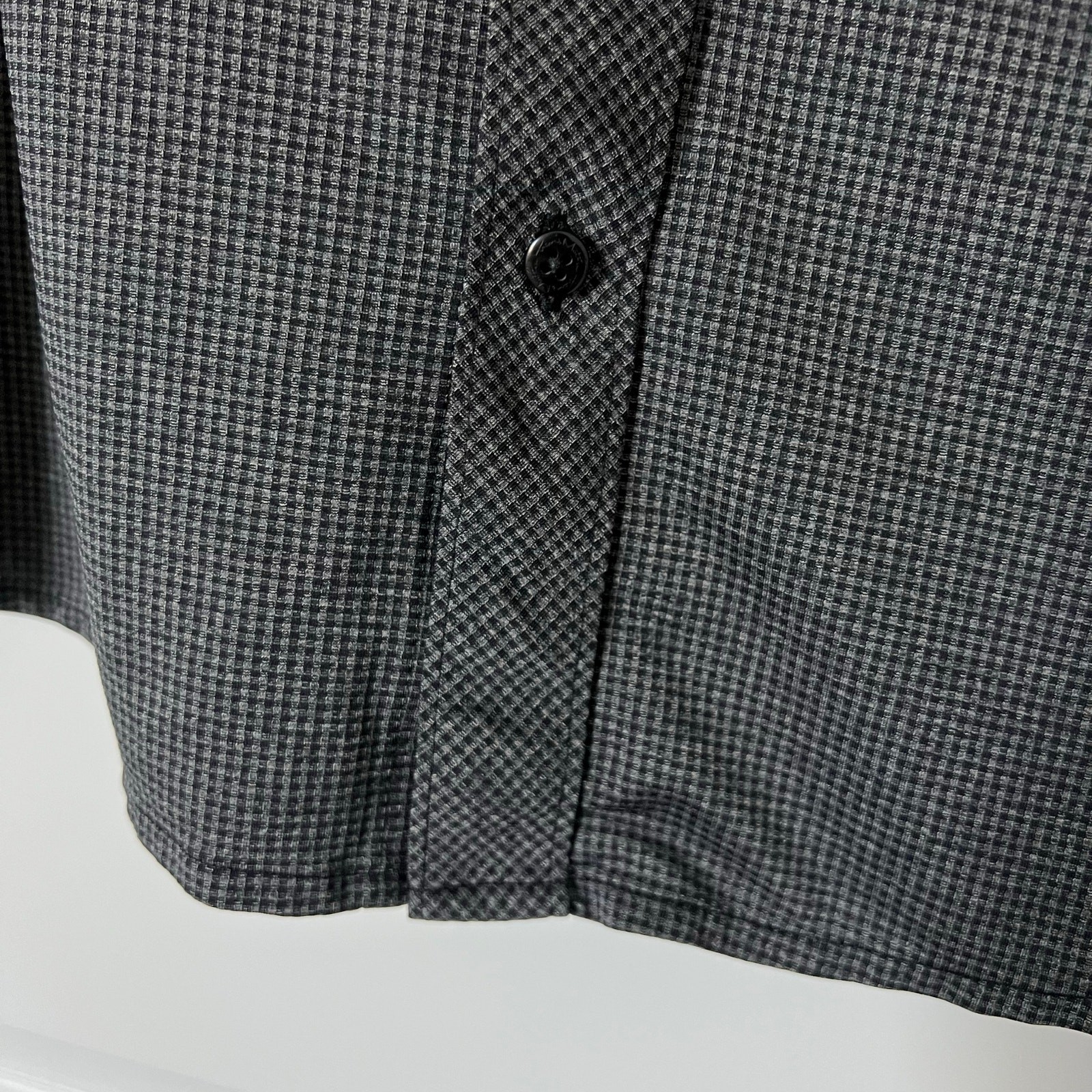Travis Mathew Gray Check Collared Button Down Shi… - image 4
