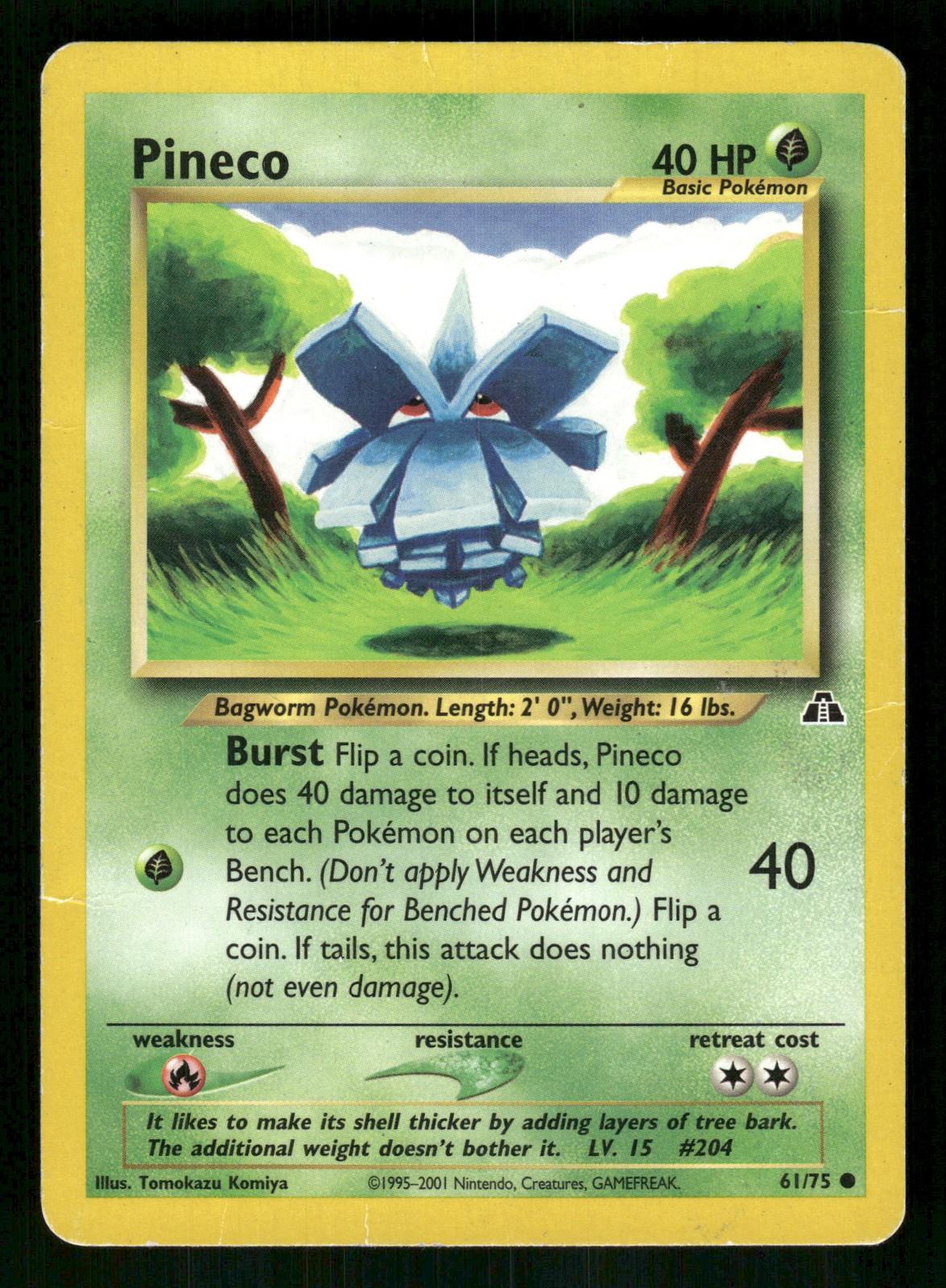 Pineco 61/75 Pokemon Neo Discovery