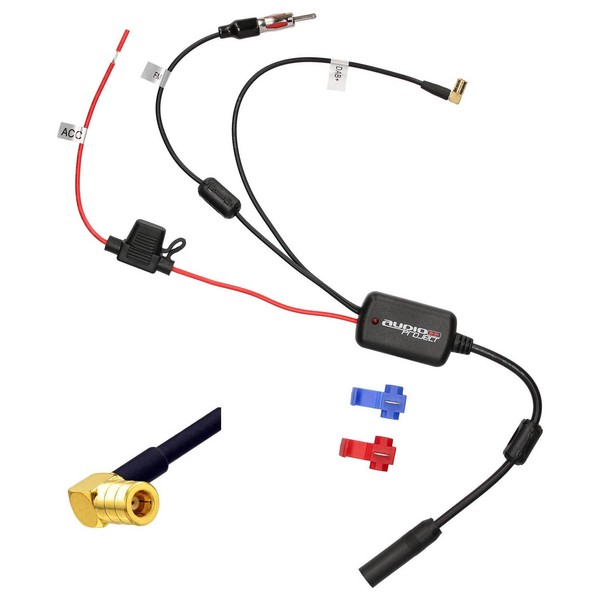 Dab-Antenne Auto Splitter VerstäRker Smb Din Dab+ Adapter Radio Autoantenne-image