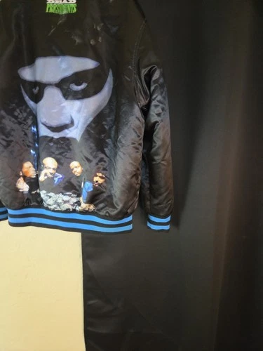 Mens Headgear Classics Dead Presidents 1995 Button Bomber Satin Jacket Size XL image 20