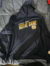 Fanatics Men's Notre Dame Fighting Irish Football Hoodie Pullover Blue, Size XL